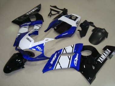 Carenados Moto Yamaha YZF R6 1998-2002 - Blanco Azul Negro Brillante Champions Asequibles