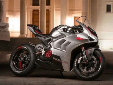 Carenados Moto Ducati Panigale V4 V4S 2020-2021 - Plata Rojo Negro Asequibles