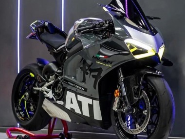 Carenados Moto Ducati Panigale V4 V4S 2020-2021 - Gris Blanco Amarillo Negro Asequibles