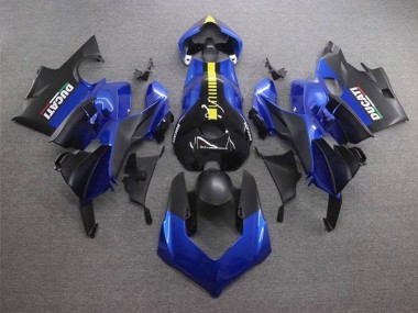 Carenados Moto Ducati Panigale V4 V4S 2020-2021 - Azul Amarillo Negro Mate Asequibles