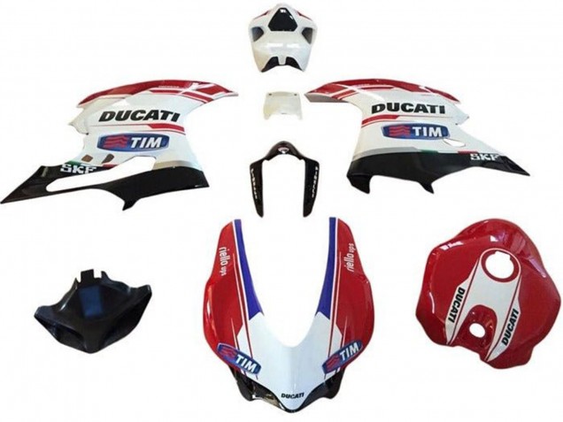Carenados Moto Ducati 959/1299 2015-2020 - Blanco Rojo Azul Negro Brillante Tim Asequibles