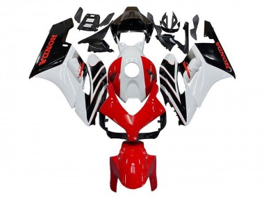Carenado Moto Honda CBR1000RR 2004-2005 - Blanco Rojo Negro Brillante Raya Asequibles