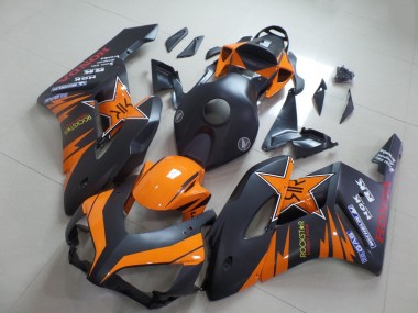 Carenados Moto Honda CBR1000RR 2004-2005 - Naranja Negro Mate Rockstar Asequibles