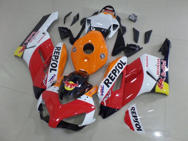 Carenados Moto Honda CBR1000RR 2004-2005 - Naranja Blanco Rojo Negro Brillante Repsol Rojo Bull HRC Asequibles
