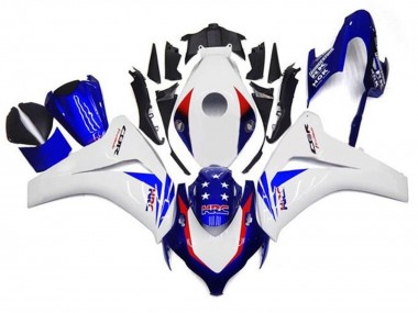 Carenados Moto Honda CBR1000RR 2008-2011 - Blanco Rojo Azul Estrella HRC Asequibles
