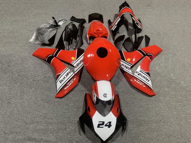 Carenados Moto Honda CBR1000RR 2008-2011 - Rojo Blanco Negro Brillante 24 Asequibles