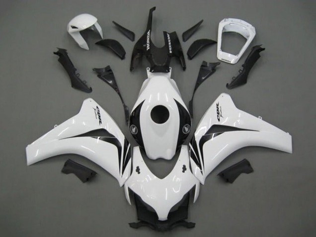 Carenado Moto Honda CBR1000RR 2008-2011 - Blanco Negro Brillante Asequibles