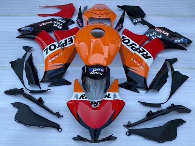 Carenado Moto Honda CBR1000RR 2012-2016 - Naranja Blanco Rojo Negro Brillante Repsol Asequibles