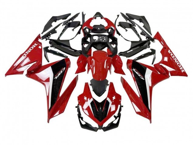 Carenado Moto Honda CBR500R 2019-2021 - Rojo Blanco Negro Asequibles