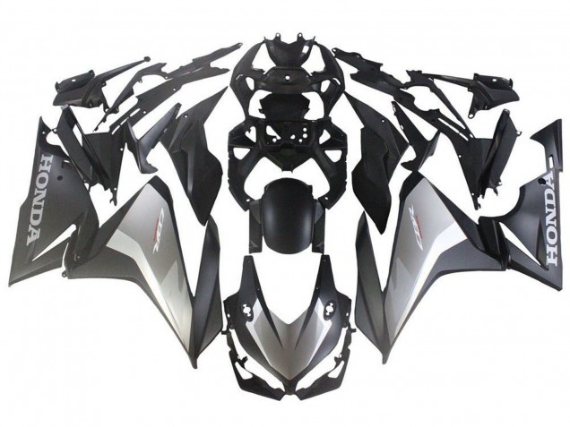Carenados Moto Honda CBR500R 2019-2021 - Plata Negro Mate Asequibles