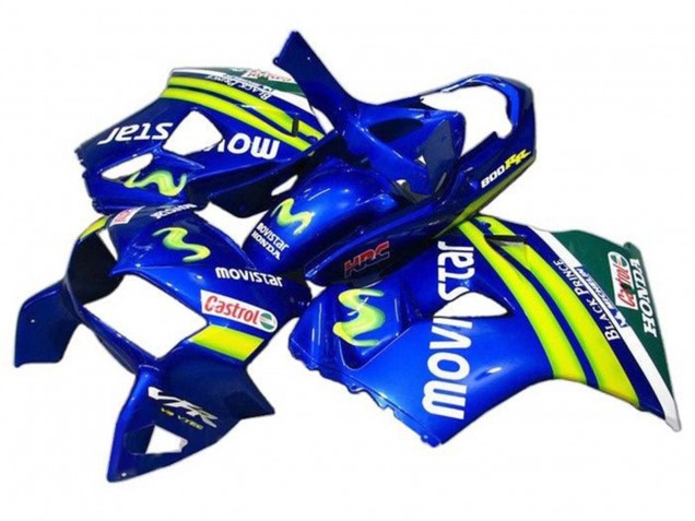 Carenados Moto Honda VFR 800 1998-2001 - Azul Verde Blanco MoviStar Castrol HRC Negro Prince Asequibles