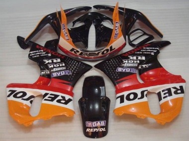 Carenados Moto Honda CBR900RR 893 1996-1997 - Naranja Blanco Rojo Negro Brillante Repsol Asequibles