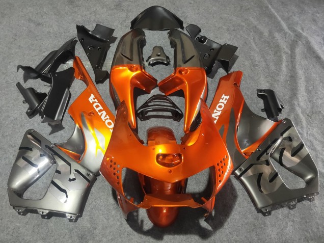 Carenados Moto Honda CBR900RR 919 1998-1999 - Plata Naranja Chrome Asequibles