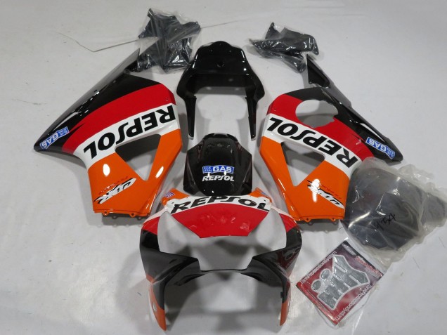 Carenados Moto Honda CBR900RR 954 2002-2003 - Naranja Blanco Rojo Negro Brillante Repsol Asequibles