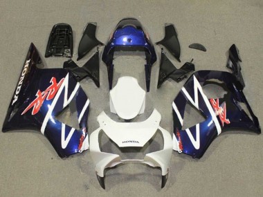 Carenados Moto Honda CBR900RR 954 2002-2003 - Azul Blanco Negro Brillante Asequibles