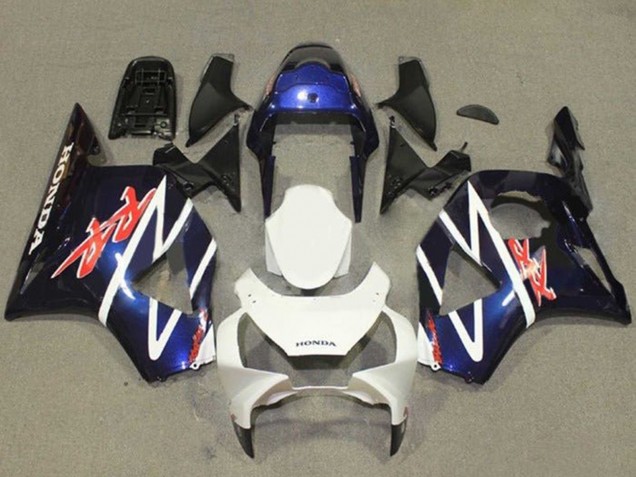 Carenados Moto Honda CBR900RR 954 2002-2003 - Azul Blanco Negro Brillante Asequibles