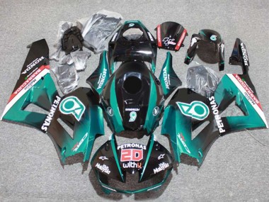 Carenados Moto Honda CBR600RR 2013-2023 - Azul Verdoso Negro Brillante Petronas 20 Asequibles