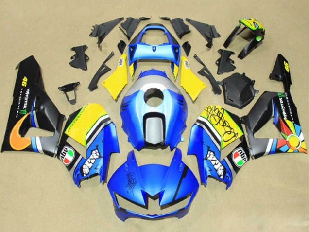 Carenados Moto Honda CBR600RR 2013-2023 - Azul Amarillo Negro Mate Verde Monstruo Asequibles