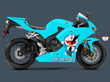 Carenados Moto Honda CBR600RR 2013-2023 - Azul Claro Doraemon Asequibles