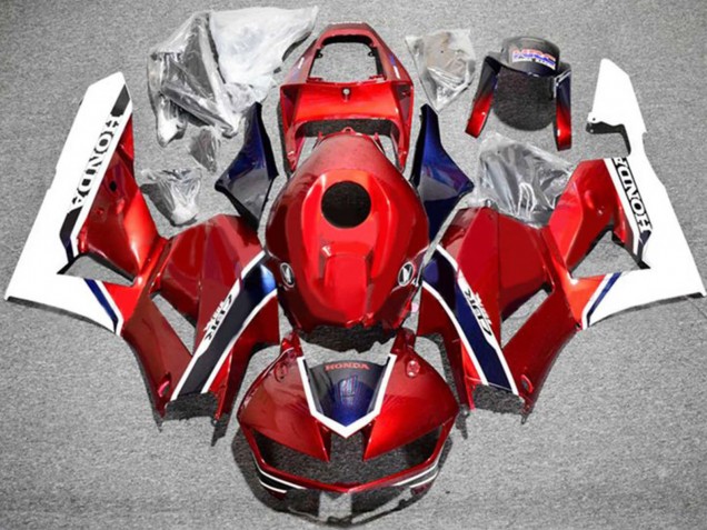 Carenados Moto Honda CBR600RR 2013-2023 - Blanco Rojo Azul Asequibles