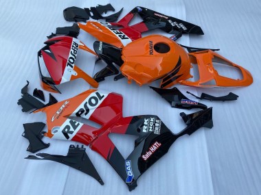 Carenado Moto Honda CBR600RR 2013-2023 - Naranja Blanco Rojo Negro Brillante Repsol Asequibles