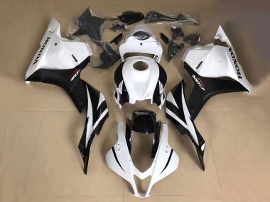 Carenado Moto Honda CBR600RR 2013-2023 - Blanco Negro Brillante Asequibles