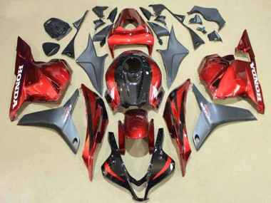 Carenados Moto Honda CBR600RR 2009-2012 - Plata Rojo Negro Brillante Asequibles