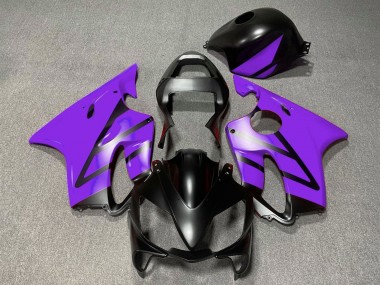 Carenados Moto Honda CBR600 F4i 2001-2003 - Púrpura Negro Mate Asequibles