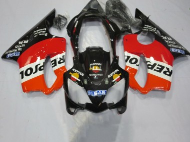 Carenados Moto Honda CBR600 F4i 2004-2007 - Naranja Blanco Rojo Negro Brillante Repsol Asequibles