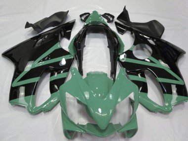 Carenados Moto Honda CBR600 F4i 2004-2007 - Moss Verde Negro Brillante Asequibles