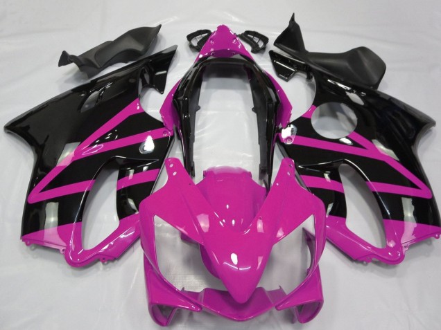 Carenado Moto Honda CBR600 F4i 2004-2007 - Rosa Negro Brillante Asequibles