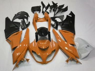 Carenados Moto Kawasaki ZX6R 2007-2008 - Naranja Negro Negro Mate Asequibles