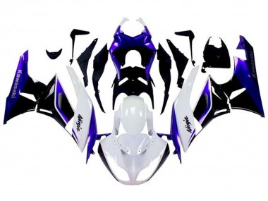Carenados Moto Kawasaki ZX6R 2009-2012 - Azul Blanco Negro Asequibles