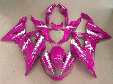 Carenados Moto Kawasaki ZX6R 2013-2018 - Rosa Blanco Asequibles