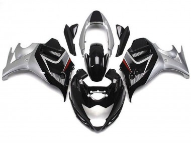 Carenados Moto Suzuki GSX650F 2008-2013 - Negro Brillante Plata Asequibles