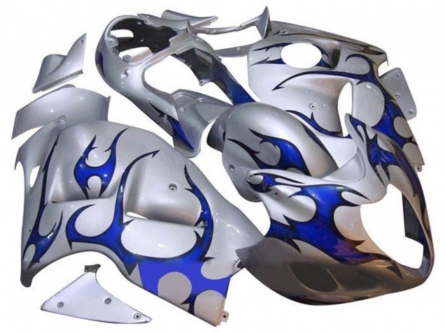 Carenados Moto Suzuki GSXR 1300 Hayabusa 1996-2007 - Plata Azul Tribal Asequibles