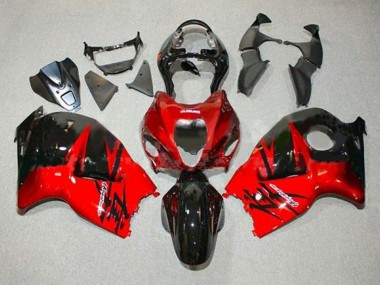 Carenados Moto Suzuki GSXR 1300 Hayabusa 1996-2007 - Rojo Negro Brillante Asequibles
