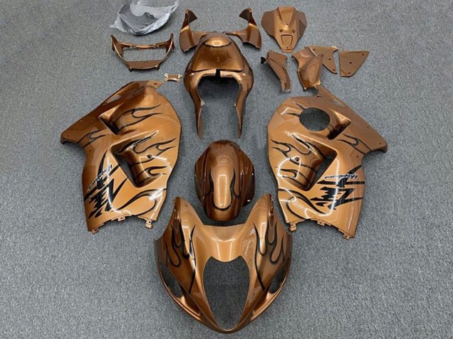 Carenados Moto Suzuki GSXR 1300 Hayabusa 1996-2007 - Brown Bronze Negro Llama Asequibles