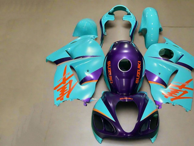 Carenados Moto Suzuki GSXR 1300 Hayabusa 1996-2007 - Púrpura Mate Naranja Azul Asequibles