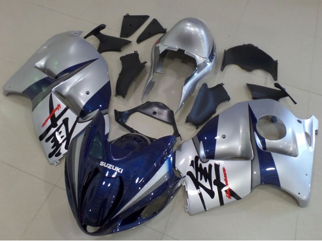Carenados Moto Suzuki GSXR 1300 Hayabusa 1996-2007 - Plata Azul Oscuro Asequibles