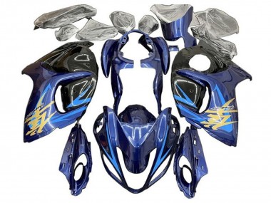 Carenados Moto Suzuki GSXR 1300 Hayabusa 2008-2020 - Azul Negro Azul Claro Oro Asequibles