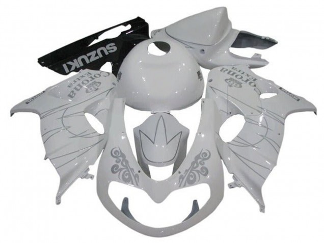 Carenados Moto Suzuki TL1000R 1998-2003 - Blanco Plata Corona Asequibles