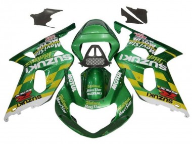 Carenados Moto Suzuki GSXR1000 2000-2002 - Verde Amarillo Blanco Motul Asequibles