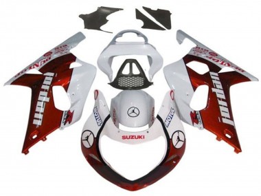 Carenados Moto Suzuki GSXR1000 2000-2002 - Blanco Rojo Jordan Asequibles