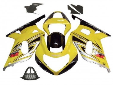 Carenados Moto Suzuki GSXR1000 2000-2002 - Amarillo Plata Negro Brillante Asequibles