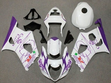 Carenados Moto Suzuki GSXR 1000 2003-2004 - Blanco Púrpura Corona Alstare Asequibles