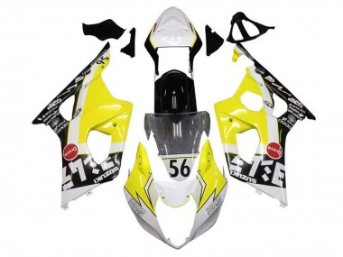Carenados Moto Suzuki GSXR 1000 2003-2004 - Amarillo Blanco Negro Asequibles
