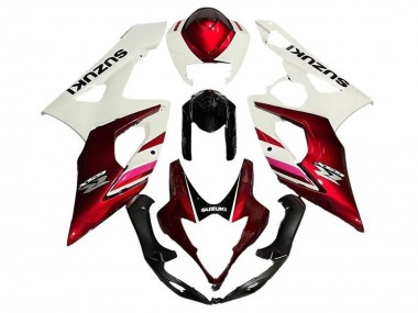Carenados Moto Suzuki GSXR 1000 2005-2006 - Blanco Rojo Caramelo Negro Asequibles
