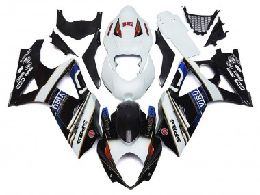 Carenados Moto Suzuki GSXR 1000 2007-2008 - Blanco Azul Negro VIRU Asequibles