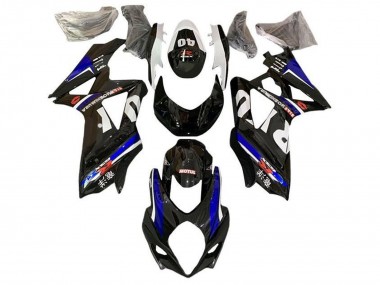 Carenados Moto Suzuki GSXR 1000 2007-2008 - Negro Blanco Azul Yoshimura Asequibles